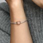 BRACCIALE CON CHIUSURA A CUORE ROSE' DONNA PANDORA 