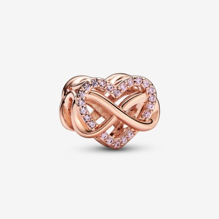 CHARM CUORE ROSA E INFINITO DONNA PANDORA  782246C01 PANDORA