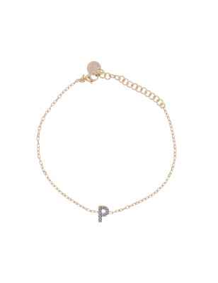 BRACCIALE LETTERA P CON ZIRCONI DONNA RUE DES MILLE 