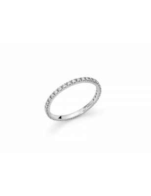 Anello Eternelle oro bianco e Diamanti 0.25 Ct DONNA Miluna