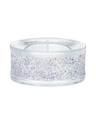 Decorazione Porta tealight Shimmer Viola Swarovski