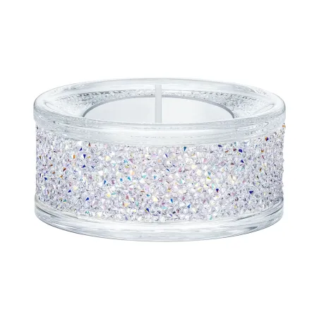 Decorazione Porta tealight Shimmer Viola Swarovski