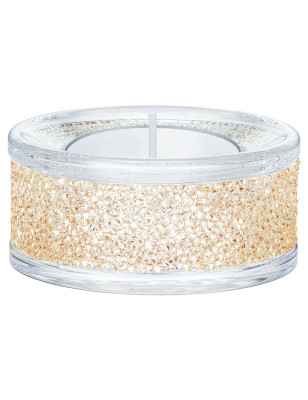 Decorazione Porta tealight Shimmer Tono dorato Swarovski