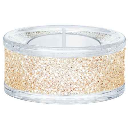 Decorazione Porta tealight Shimmer Tono dorato Swarovski