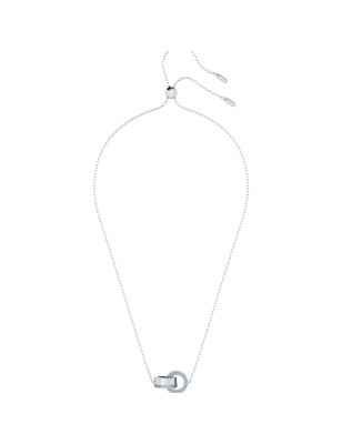 COLLANA PENDENTE DEXTERA ANELLO CONCATENATO BLU DONNA SWAROVSKI 