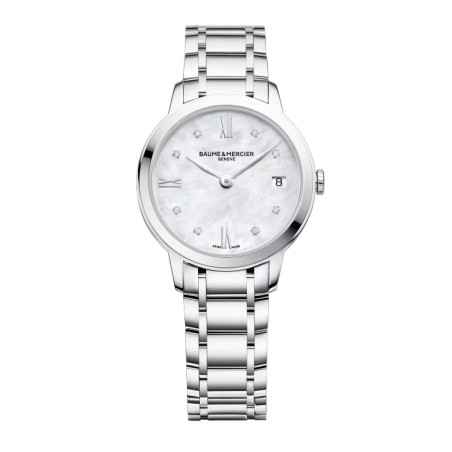 OROLOGIO MADREPERLA E DIAMANTI DONNA BAUME & MERCIER CLASSIMA