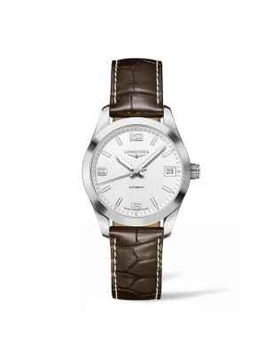 OROLOGIO AUTOMATICO CON CINTURINO IN PELLE DONNA LONGINES CONQUEST