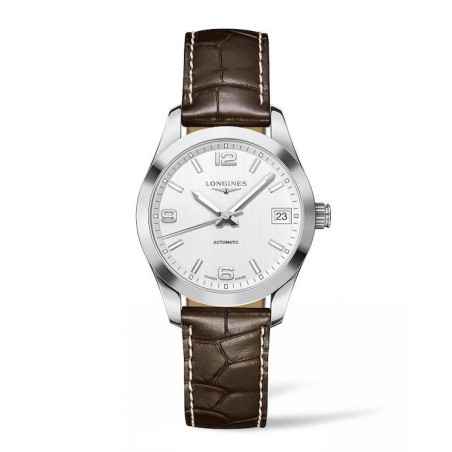 OROLOGIO AUTOMATICO CON CINTURINO IN PELLE DONNA LONGINES CONQUEST