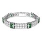 BRACCIALE MATRIX TENNIS VERDE MIS.M DONNA SWAROVSKI 