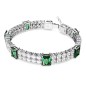 BRACCIALE MATRIX TENNIS VERDE MIS.M DONNA SWAROVSKI 