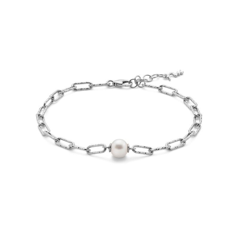 BRACCIALI ARGENTO DONNA MILUNA LE PERLE