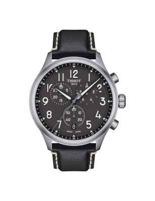 OROLOGIO NERO PELLE UOMO TISSOT CHRONO XL