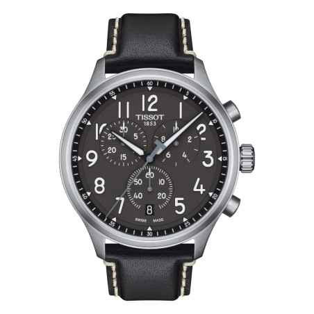 OROLOGIO NERO PELLE UOMO TISSOT CHRONO XL