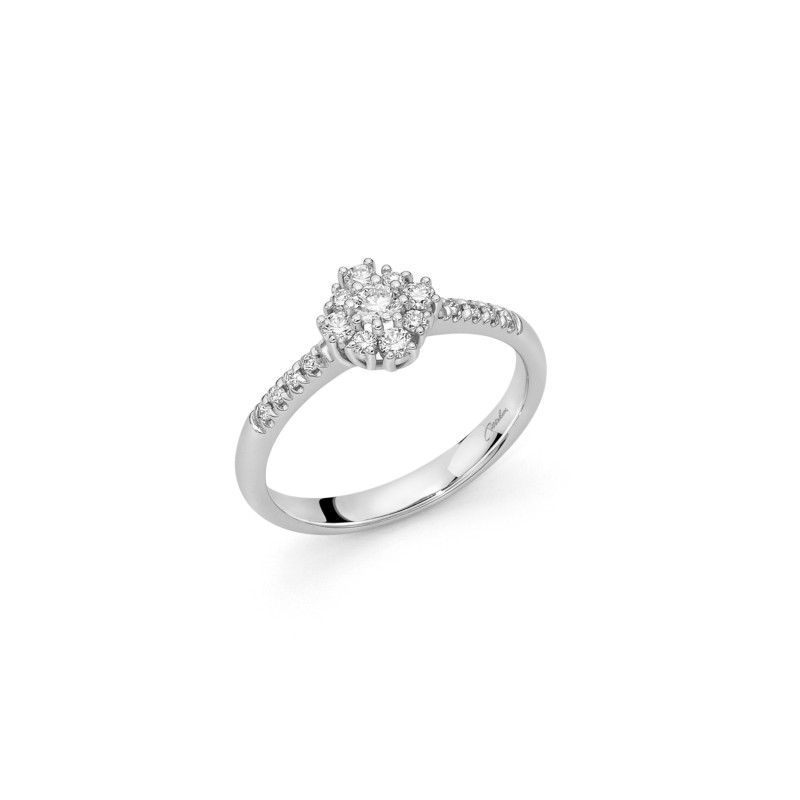 ANELLO PREMIUM DIAMONDS ORO BIANCO DONNA MILUNA I DIAMANTI