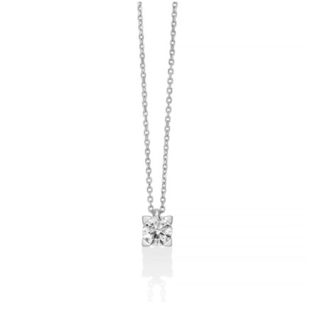 COLLANA PUNTO LUCE ORO BIANCO DONNA MILUNA I DIAMANTI CLD4512-050C MILUNA