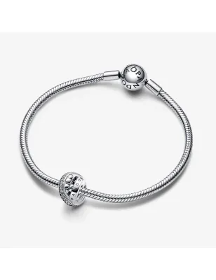 Charm Tripla Fascia Logo Pavé Sfere DONNA Pandora