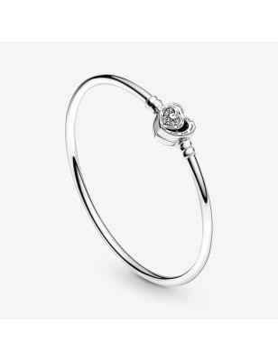 BRACCIALE RIGIDO DOPPIO CUORE DONNA PANDORA 