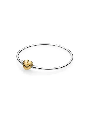 Bracciale Rigido con Chiusura a Cuore gold 17cm DONNA Pandora