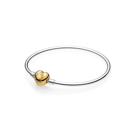 Bracciale Rigido con Chiusura a Cuore gold 17cm DONNA Pandora