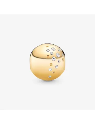 Charm Clip liscio gold con cristalli DONNA Pandora