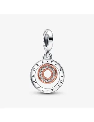 Charm Pendente Cerchi Bicolore DONNA Pandora