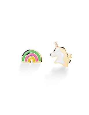 Orecchini Toys Unicorno e Arcobaleno Bambini Le Bebe'