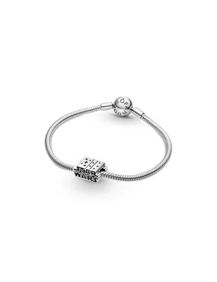 Charm Star Wars Argento con logo in 3D Donna Pandora