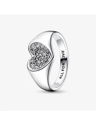 Anello Cuore Pavé Sigillo M48 DONNA Pandora