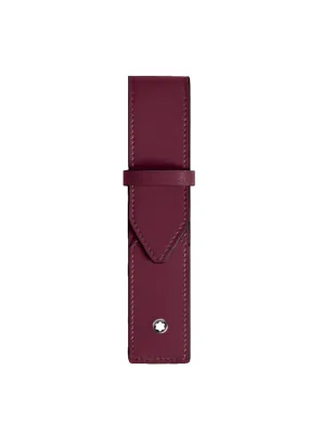 Custodia elegante astuccio in pelle cassis Montblanc Sartorial