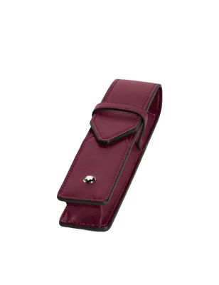 Custodia elegante astuccio in pelle cassis Montblanc Sartorial