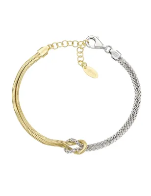 Bracciale Nodo d'Amore Bicolore Donna Amen