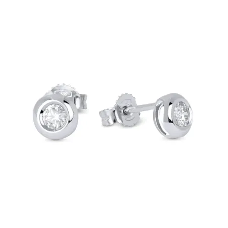 Orecchini in oro bianco e diamanti 0.32 Ct Donna Demetra