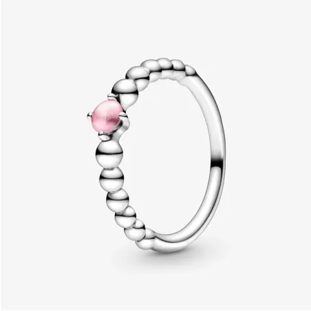 Anello petalo rosa decorato con sfere M50 DONNA Pandora