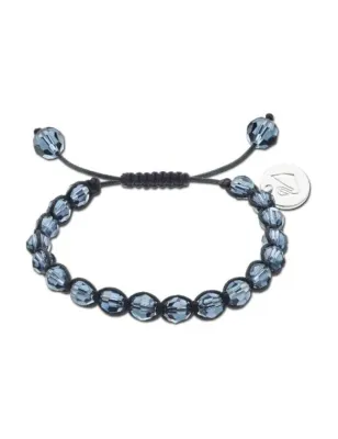 Bracciale con cristalli blu scuro Donna Swarovski