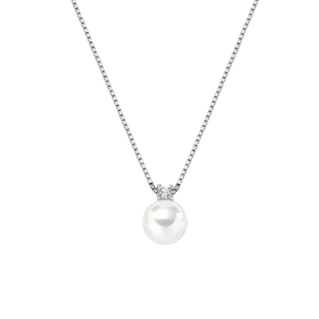 Collana con Perla e Zircone Donna Amen