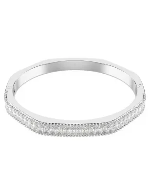 Bracciale rigido Matrix bianco taglio baguette mis.M Donna Swarovski