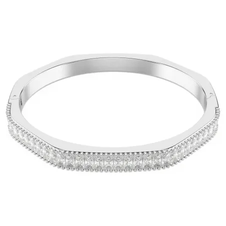 Bracciale rigido Matrix bianco taglio baguette mis.M Donna Swarovski