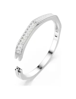 Bracciale rigido Matrix bianco taglio baguette mis.M Donna Swarovski