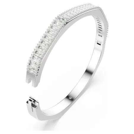 Bracciale rigido Matrix bianco taglio baguette mis.M Donna Swarovski