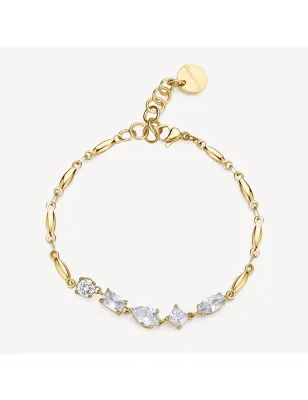 Bracciale dorato Affinity con zirconi Donna Brosway