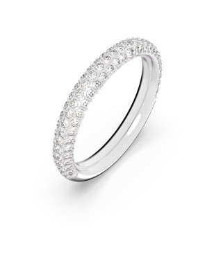 ANELLO STONE BIANCO PLACCATO RODIO DONNA SWAROVSKI 