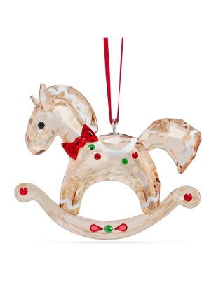 DECORAZIONE HOLIDAY CHEERS CAVALLO A DONDOLO SWAROVSKI