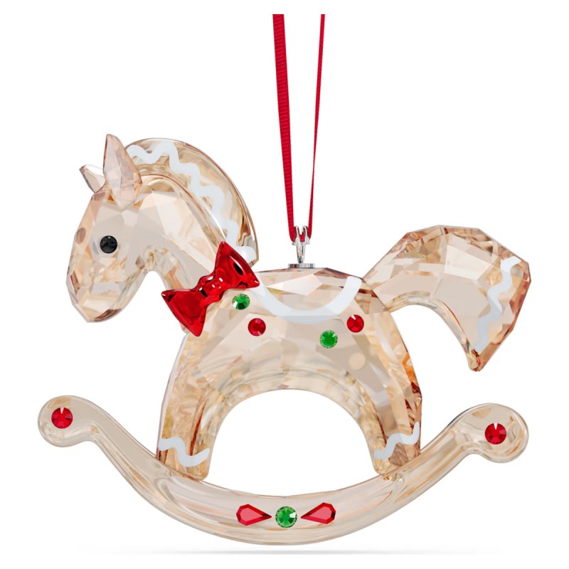 DECORAZIONE HOLIDAY CHEERS CAVALLO A DONDOLO SWAROVSKI