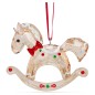 DECORAZIONE HOLIDAY CHEERS CAVALLO A DONDOLO SWAROVSKI