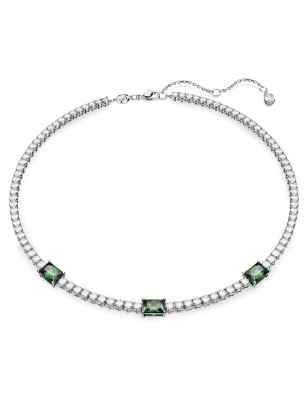 COLLANA MATRIX TENNIS TAGLIO MISTO VERDE DONNA SWAROVSKI 