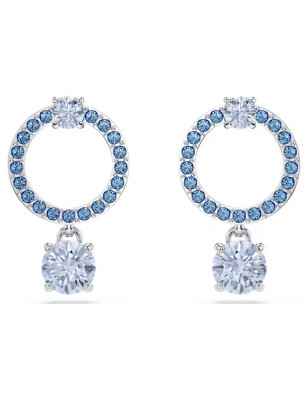 ORECCHINI PENDENTI ATTRACT ROUND BLU DONNA SWAROVSKI 