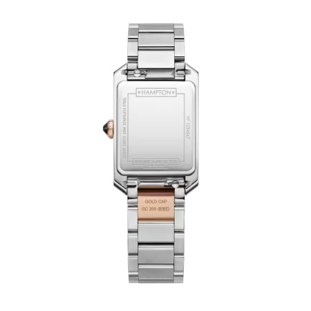 OROLOGIO ACCIAIO ORO ROSA DONNA BAUME & MERCIER HAMPTON