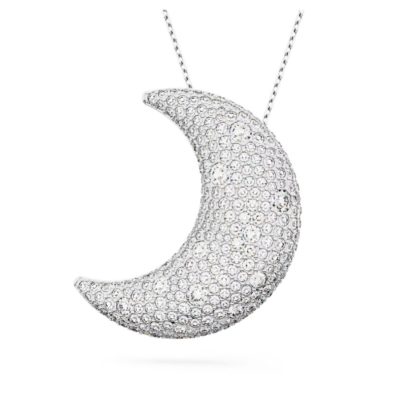 COLLANA PENDENTE LUNA BIANCA DONNA SWAROVSKI 