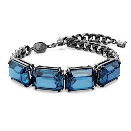 BRACCIALE MILLENIA BLU PLACCATO RUTENIO DONNA SWAROVSKI  5671250 SWAROVSKI