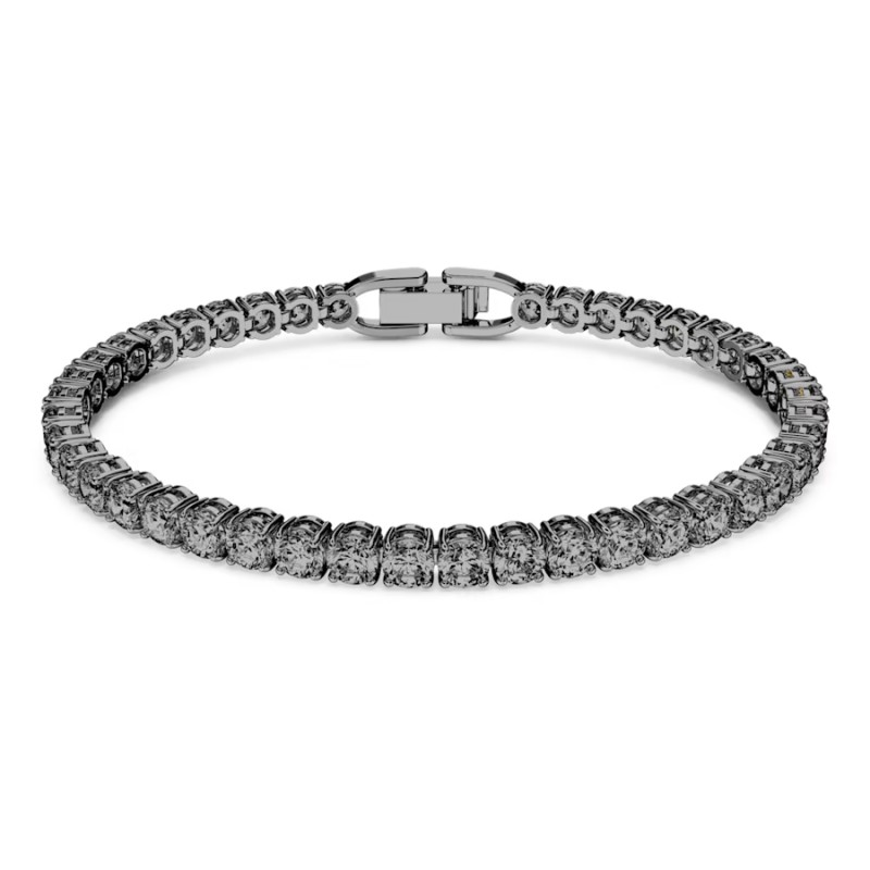 BRACCIALE TENNIS DELUXE GRIGIO MIS.M DONNA SWAROVSKI 